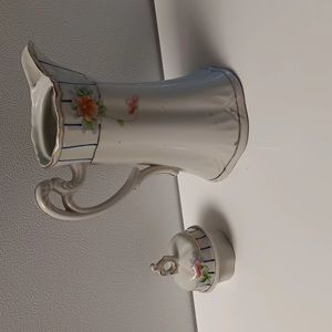 Antique china hot chocolate pot